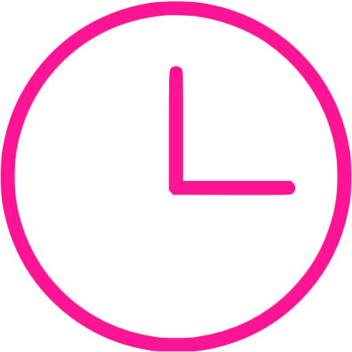 Pink Clock Icon - PhishMe Reporter Demo