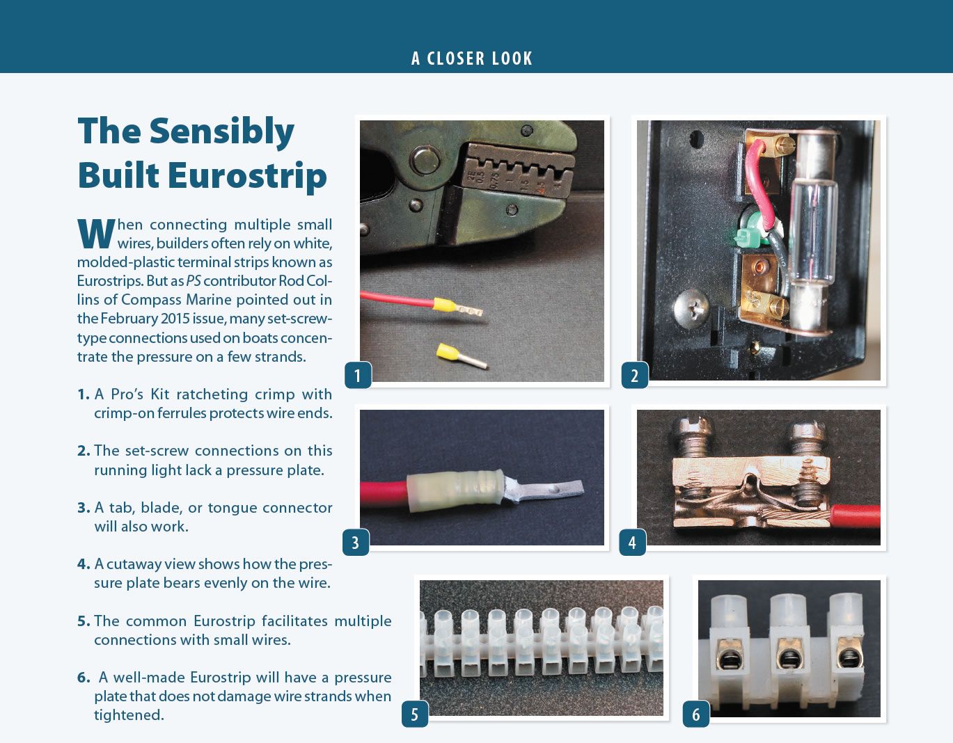 Small Wire Connections Part Ii Practical Sailor